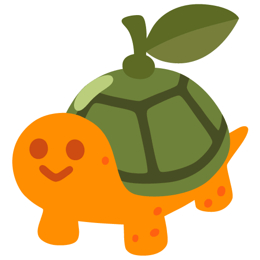 orange turtle emoji